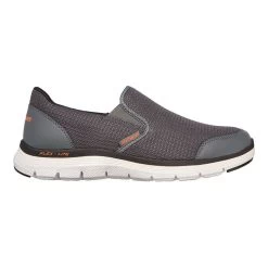 Skechers Men's Flex Advantage 4.0 Slip On Runners Charcoal / Orange