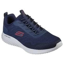 Skechers Men's Bounder Stretch Knit Runners Navy