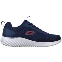 Skechers Men's Bounder Stretch Knit Runners Navy 7 Skechers Men's Bounder Stretch Knit Runners Navy -Fashion Shoes Shop 232377nvy 3