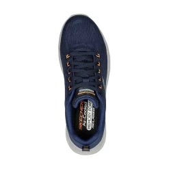 Skechers Men's Relaxed Fit: Equalizer 5.0 Navy / Orange -Fashion Shoes Shop 232519 nvor b large