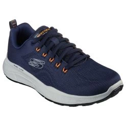 Skechers Men's Relaxed Fit: Equalizer 5.0 Navy / Orange -Fashion Shoes Shop 232519 nvor large