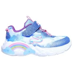 Skechers Kids' S Slights : Rainbow Racer Junior Runners Blue