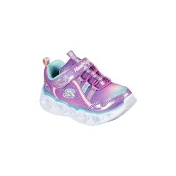 Skechers Kids' Hearts Lights Rainbow Lux Infant Runners Purple / Multi