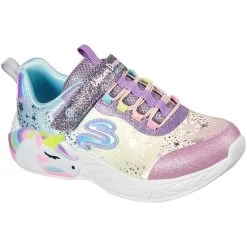 Skechers Kids' Unicorn Dreams Junior Runners Purple / Multi -Fashion Shoes Shop 302311l prmt large
