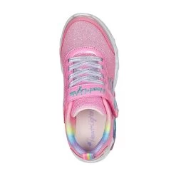 Skechers Kids' Infinite Heart Lights - Love Junior Runners Pink / Multi -Fashion Shoes Shop 303751l pkmt b large 1