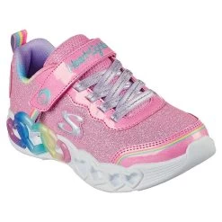 Skechers Kids' Infinite Heart Lights - Love Junior Runners Pink / Multi -Fashion Shoes Shop 303751l pkmt large 1