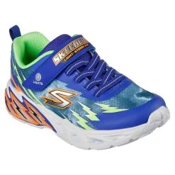 Skechers Kids' Light Storm 2.0 Junior Runners Blue / Lime -Fashion Shoes Shop 400150l bllm large