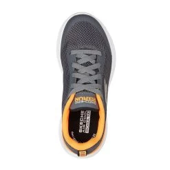 Skechers Kids' Go Run 400 V2 - Omega Youth Runners Charcoal / Orange -Fashion Shoes Shop 405100 ccor b