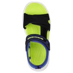 Skechers Kids' Razor Splash Junior Sandals Blue / Black / Lime -Fashion Shoes Shop 406510l bblm b large
