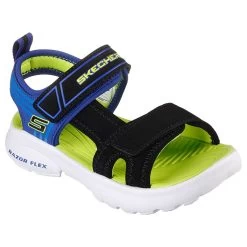 Skechers Kids' Razor Splash Junior Sandals Blue / Black / Lime -Fashion Shoes Shop 406510l bblm large