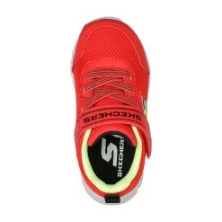 Skechers Kids' Comfy Flex - Mini Infant Runners Red / Black / Lime -Fashion Shoes Shop 407305nrdbk 4
