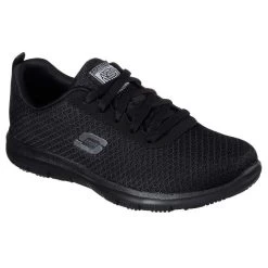 Skechers Women's Work Relaxed Fit: Ghenter - Bronaugh SR Black -Fashion Shoes Shop 77210ec blk