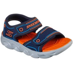 Skechers Kids' S Lights: Hypno-Splash Junior Sandals Navy / Orange 7 Skechers Kids' S Lights: Hypno-Splash Junior Sandals Navy / Orange -Fashion Shoes Shop 90522l nvor large