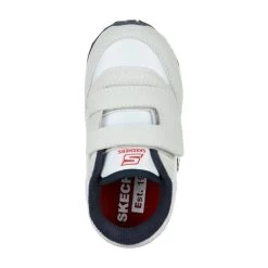 Skechers Kids' Retro Sneaks - Uvox Infant Runners White / Red / Navy -Fashion Shoes Shop 97365n ntw b large