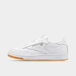 Big Kids' Reebok Classics Club C Casual Shoes White/Gum - CN5646 100