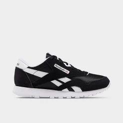 Boys' Big Kids' Reebok Classic Nylon Casual Shoes Black/White - FV4433 001