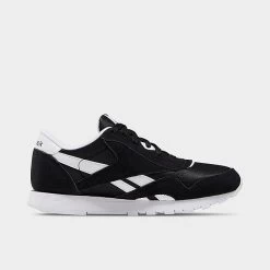 Boys' Big Kids' Reebok Classic Nylon Casual Shoes Black/White - FV4433 001 -Fashion Shoes Shop FV4433 001 P3