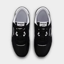Boys' Big Kids' Reebok Classic Nylon Casual Shoes Black/White - FV4433 001 -Fashion Shoes Shop FV4433 001 P5
