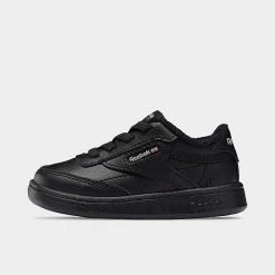 Boys' Toddler Reebok Club C Casual Shoes Core Black/Core Black/Core Black - FZ2096 001