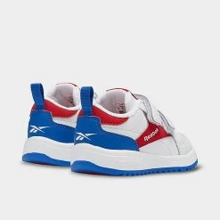 Kids' Toddler Reebok Weebok Clasp Low Casual Shoes Footwear White/Vector Red/Vector Blue - GV8553 100 -Fashion Shoes Shop GV8553 100 P4