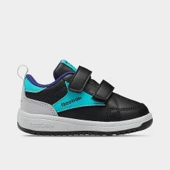 Kids' Toddler Reebok Weebok Clasp Low Casual Shoes Black/Classic Teal/Pure Grey 2 - GV8554 001