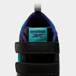 Kids' Toddler Reebok Weebok Clasp Low Casual Shoes Black/Classic Teal/Pure Grey 2 - GV8554 001 -Fashion Shoes Shop GV8554 001 P3