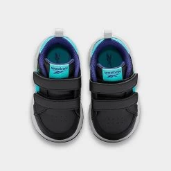 Kids' Toddler Reebok Weebok Clasp Low Casual Shoes Black/Classic Teal/Pure Grey 2 - GV8554 001 -Fashion Shoes Shop GV8554 001 P5