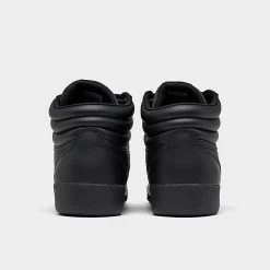 Girls' Big Kids' Reebok Freestyle Hi Casual Shoes Core Black/Core Black/Pure Grey 5 - GW9515 001 -Fashion Shoes Shop GW9515 001 P4