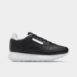 Big Kids' Reebok Classic Leather SP Casual Shoes Core Black/Glass Blue/Footwear White - GZ1597 001