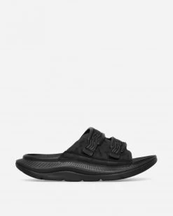Hoka One One ORA Luxe Slides Black