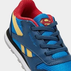 Kids' Toddler Reebok Classic Leather Pride Casual Shoes Upbeat Blue/Redtastic/Hazy Yellow - HQ4594 400 -Fashion Shoes Shop HQ4594 400 P3