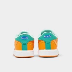 Kids' Toddler Reebok Peppa Pig Club C Stretch Lace Casual Shoes Maximum Orange/Hazard Orange/Semi Future Teal - HQ7199 450 -Fashion Shoes Shop HQ7199 450 P4