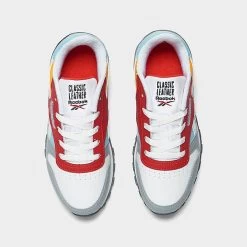 Little Kids' Reebok Classic Leather Casual Shoes Vector Red/Digital Blue/Collegiate - ID0243 630 -Fashion Shoes Shop ID0243 630 P5