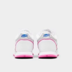 Girls' Little Kids' Reebok Peppa Pig Classic Leather Casual Shoes White/Pink - IE1647 100 -Fashion Shoes Shop IE1647 100 P4