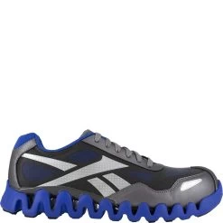 Reebok Men's Zig Pulse Safety Shoes - Grey/Blue -Fashion Shoes Shop RKRB3018 2