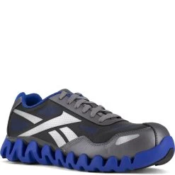 Reebok Men's Zig Pulse Safety Shoes - Grey/Blue -Fashion Shoes Shop RKRB3018 3