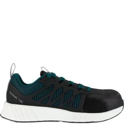 Reebok Women's Fusion Flexweave Safety Shoes - Black/Teal -Fashion Shoes Shop RKRB314 2
