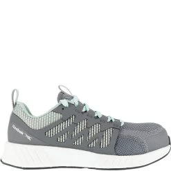 Reebok Women's Fusion Flexweave Safety Shoes - Grey/Mint Green -Fashion Shoes Shop RKRB316 2