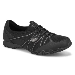 Skechers Womens Bikers Lite Sneaker - Black