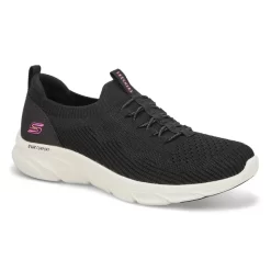 Skechers Womens DLux Comfort Slip On Sneaker - Black