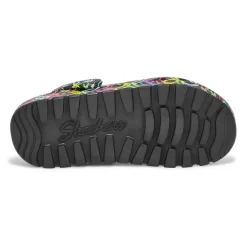 Skechers Womens JGoldcrown Footsteps Clog - Black/Multi -Fashion Shoes Shop https3A2F2Fwww.softmoc.com2FItems2Fimages2F111326 BKMT XX3.jpg 640x