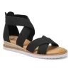 Skechers Womens Desert Nights Casual Sandal - Black