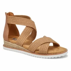 Skechers Womens Desert Nights Casual Sandal -Tan