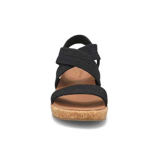 Skechers Womens Arch Fit Beverlee Wedge Sandal - Black 2 Skechers Womens Arch Fit Beverlee Wedge Sandal - Black - Image 2