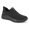 Skechers Womens Go Walk Arch Fit Iconic Shoe - Black