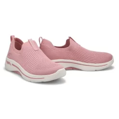Skechers Womens Go Walk Arch Fit Iconic Sneaker - Pink -Fashion Shoes Shop https3A2F2Fwww.softmoc.com2FItems2Fimages2F124409 LTPK XX4.jpg 640x