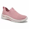 Skechers Womens Go Walk Arch Fit Iconic Sneaker - Pink