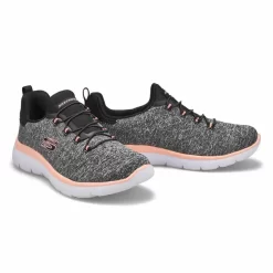 Skechers Womens Quick Getaway Sneaker - Black/Coral 7 Skechers Womens Quick Getaway Sneaker - Black/Coral -Fashion Shoes Shop https3A2F2Fwww.softmoc.com2FItems2Fimages2F12983 BKCL XX4.jpg 640x