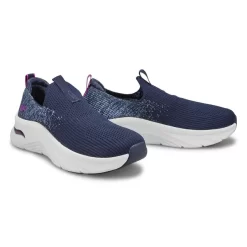Skechers Womens Arch Fit DLux Slip On Sneaker - Navy -Fashion Shoes Shop https3A2F2Fwww.softmoc.com2FItems2Fimages2F149684 NVY XX4.jpg 640x