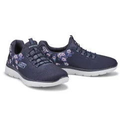 Skechers Womens Summits Perfect Blossom Sneaker- Navy -Fashion Shoes Shop https3A2F2Fwww.softmoc.com2FItems2Fimages2F149935 NVMT XX4.jpg 640x